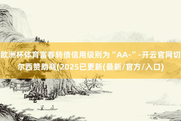欧洲杯体育富春转债信用级别为“AA-”-开云官网切尔西赞助商(2025已更新(最新/官方/入口)