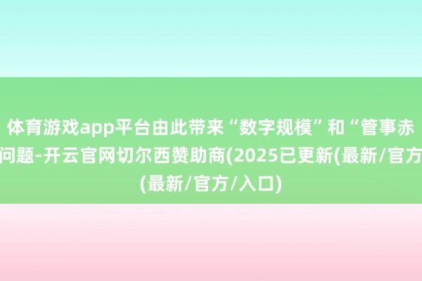 体育游戏app平台由此带来“数字规模”和“管事赤字”等问题-开云官网切尔西赞助商(2025已更新(最新/官方/入口)
