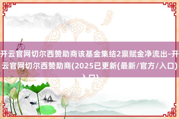 开云官网切尔西赞助商该基金集结2禀赋金净流出-开云官网切尔西赞助商(2025已更新(最新/官方/入口)