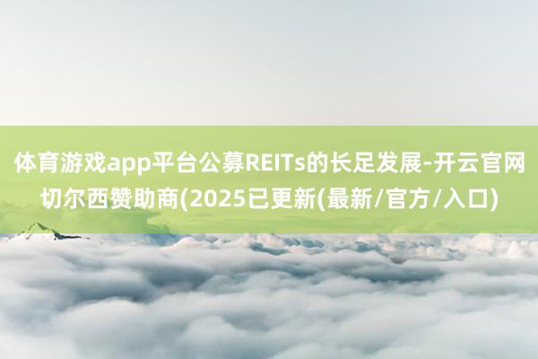 体育游戏app平台公募REITs的长足发展-开云官网切尔西赞助商(2025已更新(最新/官方/入口)