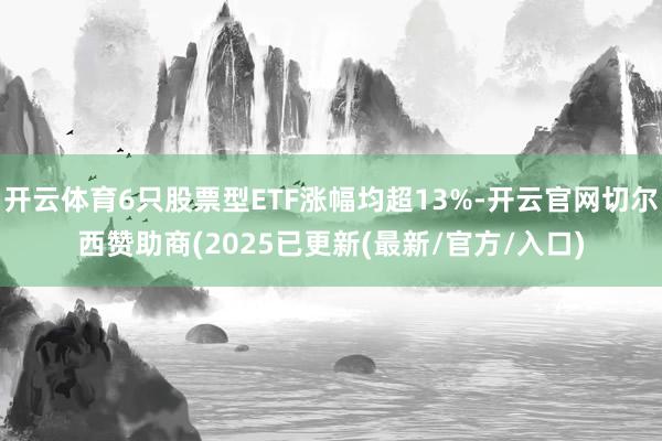 开云体育6只股票型ETF涨幅均超13%-开云官网切尔西赞助商(2025已更新(最新/官方/入口)